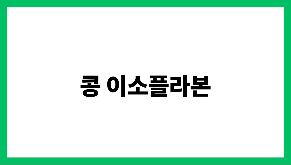 콩 이소플라본