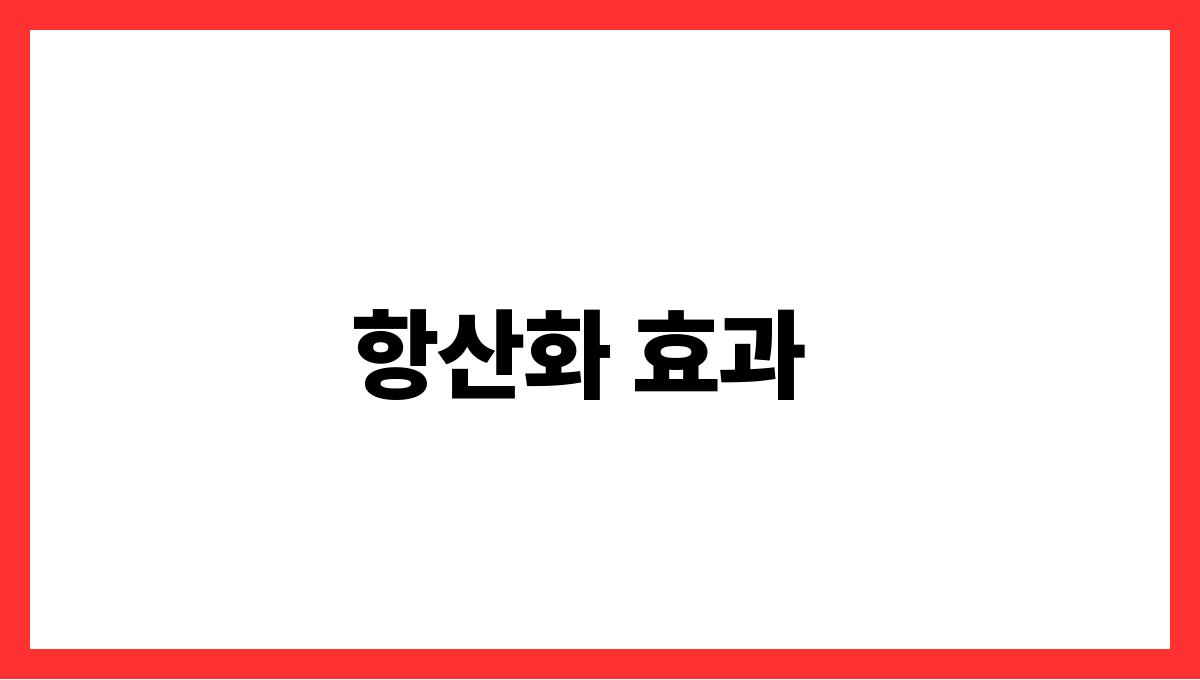 블루베리 안토시아닌 항산화 효과